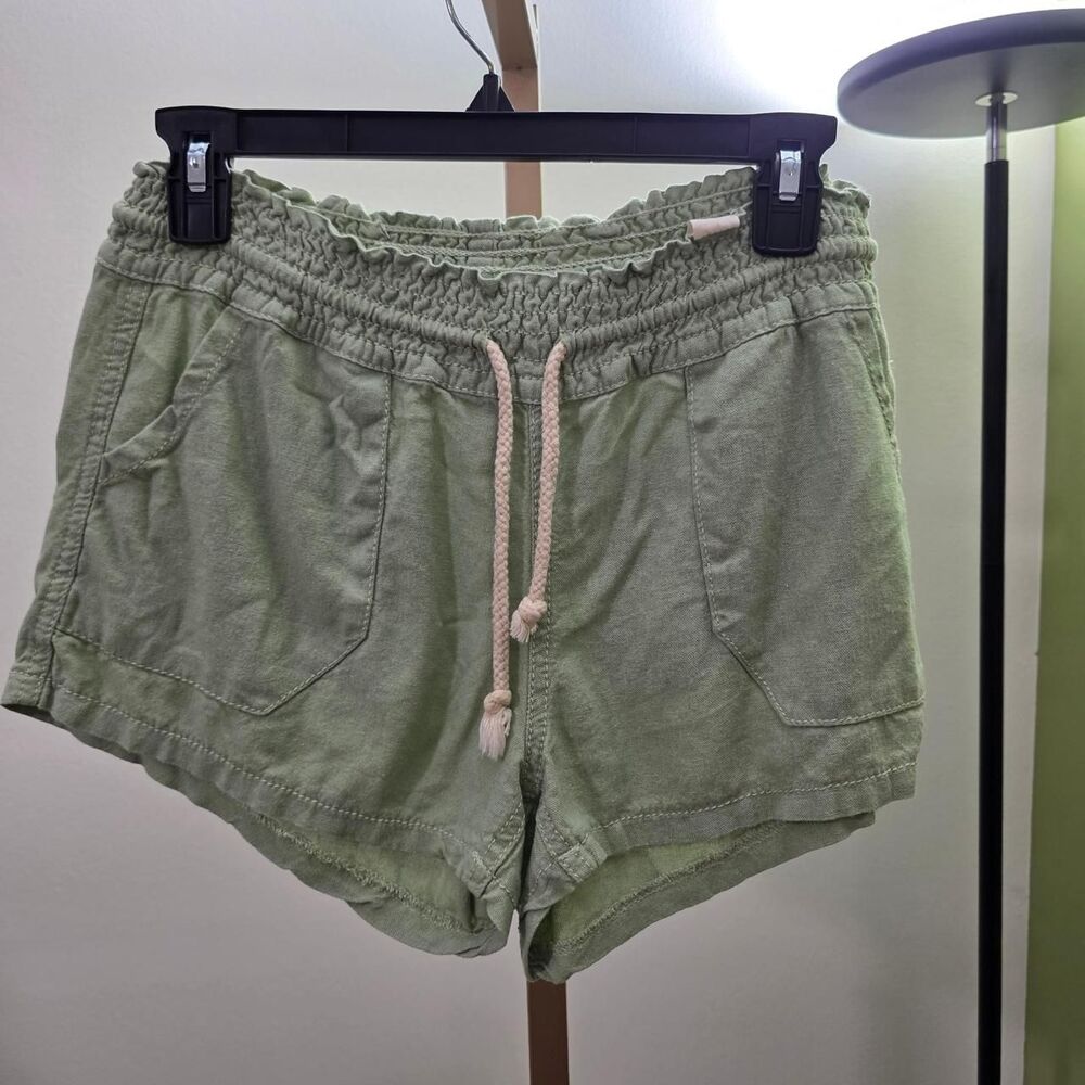 April Women's Green and Khaki Shorts
